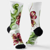 CHAUSSETTE FLEUR DE TRÈFLE VIOLET (Angulaire)