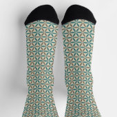 Chaussette FLEUR DE VIE - motif de timbre 1 (Haut)