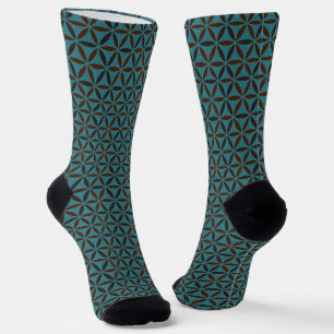 Chaussette FLEUR DE VIE - motif de timbre 2
