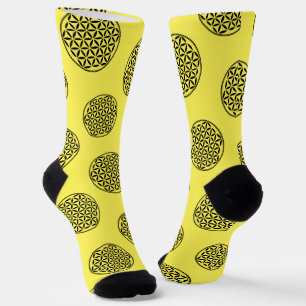 Chaussette FLEUR DE VIE - Symbole de géométrie sacrée complet