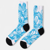 Chaussette Fleur d'Hydrangea Botanique Bleu Céleste (Gauche)