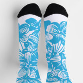 Chaussette Fleur d'Hydrangea Botanique Bleu Céleste (Haut)