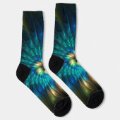 Chaussette Fleur d'Imaginaire lumineux, Fractale Abstraite co (Droite)