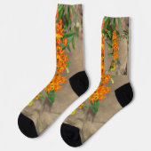 Chaussette Fleur d'oranger de coq de qualité supérieure perso (Gauche)