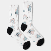 Chaussette Fleur Et Boho Motif Sans Fil (Droite)