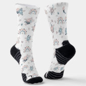 Chaussette Fleur Motif et arc-en-ciel Boho sans joint (Angulaire)