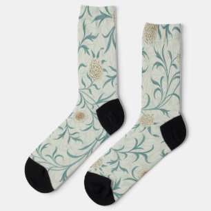 Chaussette Fleur, motif floral, William Morris