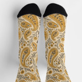 Chaussette Fleur orange brûlée Paisley  (Haut)