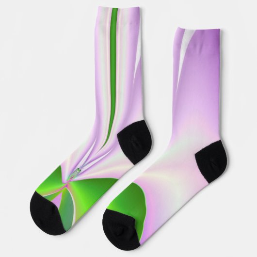Chaussette Fleur rose (Gauche)