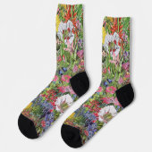 Chaussette Fleur sauvage de la nature en fleurs botaniques (Gauche)