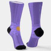 Chaussette Fleur Violette Simple sur Croix Moderne (Angulaire)