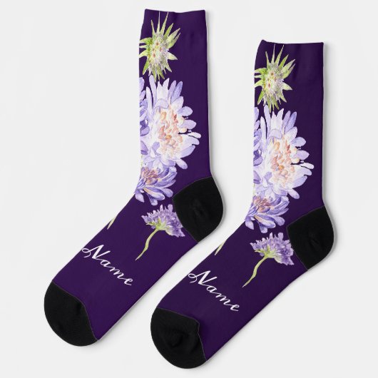 Chaussette fleurs (Gauche)