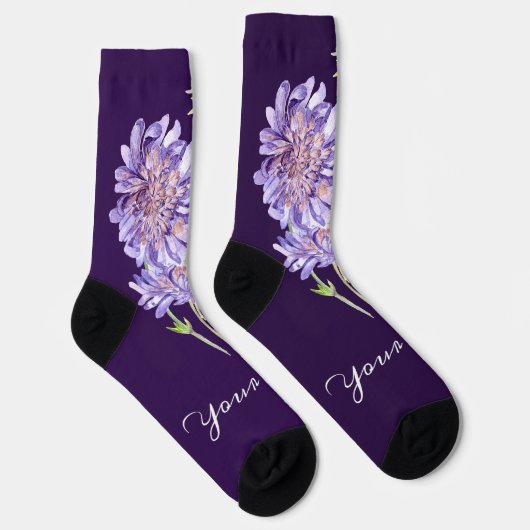 Chaussette fleurs (Droite)