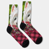 Chaussette Fleurs blanches et roses (Droite)