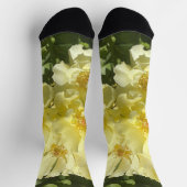 Chaussette Fleurs botaniques jaunes (Haut)