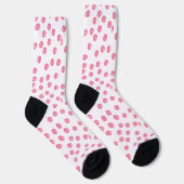 Chaussette Fleurs BOtaniques roses élégantes (Droite)