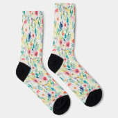 Chaussette Fleurs d'aquarelle : Jardin de rêve (Droite)