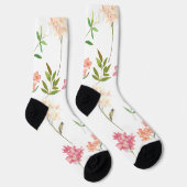 Chaussette Fleurs de cottage traditionnel motif douillet (Droite)