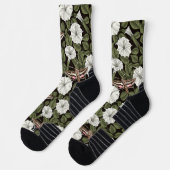 Chaussette Fleurs de lune et sphinx Mois (Gauche)
