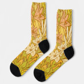 Chaussette Fleurs de lys Art nouveau d'Alphonse Mucha (Gauche)