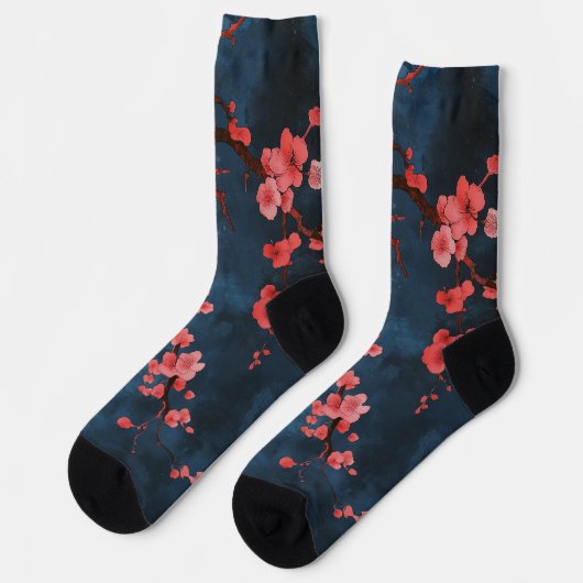 Chaussette Fleurs de minuit (Gauche)