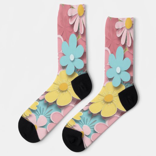 Chaussette Fleurs de papier (Gauche)