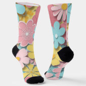 Chaussette Fleurs de papier (Angulaire)