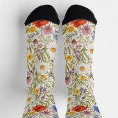 Chaussette Fleurs de Prairie Sauvage Délicates (Haut)