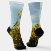 Chaussette Fleurs de soleil fleurs sauvages (Angulaire)