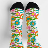 Chaussette Fleurs de style des années 1960 (Haut)