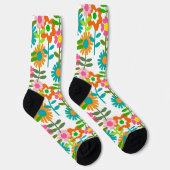 Chaussette Fleurs de style des années 1960 (Droite)