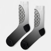 Chaussette FLEURS DE VIE - Symbole de géométrie sacrée plan 1 (Gauche)