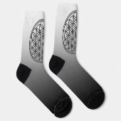 Chaussette FLEURS DE VIE - Symbole de géométrie sacrée plan 1 (Droite)