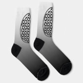 Chaussette FLEURS DE VIE - Symbole de géométrie sacrée plein  (Droite)