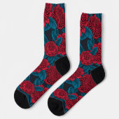 Chaussette Fleurs de waratah rouges (Gauche)