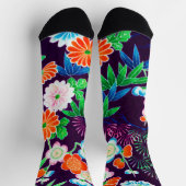 Chaussette Fleurs, design japonais (Haut)