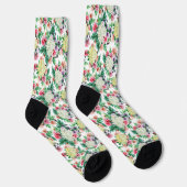 Chaussette Fleurs d'été colorées motif (Droite)