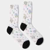 Chaussette Fleurs d'hydrangea simples et élégantes à l'aquare (Droite)