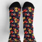 Chaussette Fleurs exotiques Motif Floral (Haut)