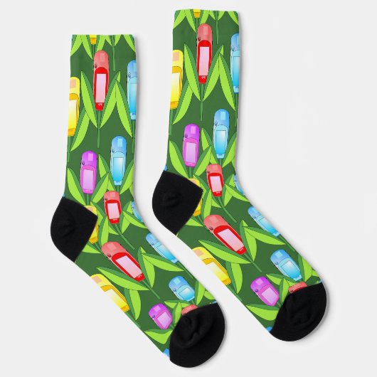 Chaussette Fleurs GPS (Droite)