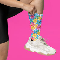 Fleurs hippies brillantes et audacieuses Retro Flo