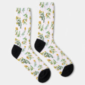 Chaussette Fleurs Jaunes (Droite)