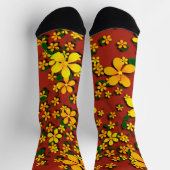 Chaussette Fleurs jaunes  (Haut)