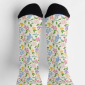 Chaussette Fleurs printanières Couleurs pastel (Haut)