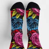 Chaussette Fleurs Punk Audacieuses (Haut)