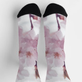 Chaussette fleurs roses brillantes (Haut)