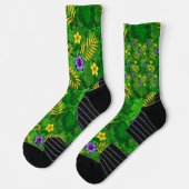 Chaussette fleurs tropicales (Gauche)