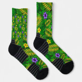 Chaussette fleurs tropicales (Droite)