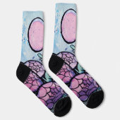 Chaussette Fleurs violettes (Droite)