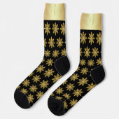Chaussette Flocons Dorés (Gauche)